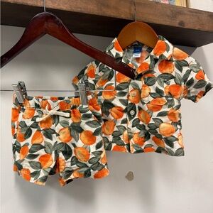 Old Navy Orange and Green Toddler Outfit